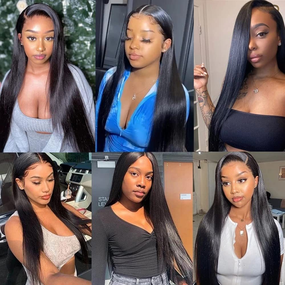 Straight Human Hair HD Lace Wig 120% density