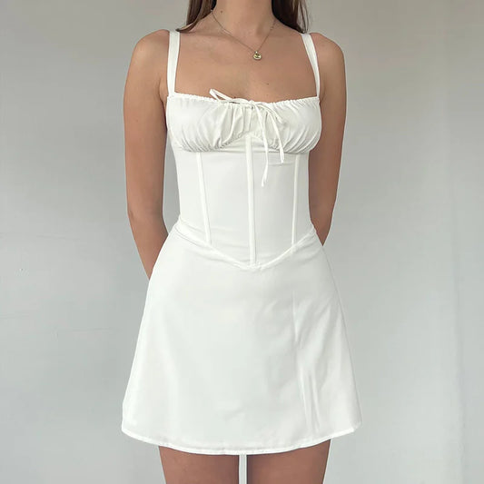 90s Vintage Corset Mini Dress